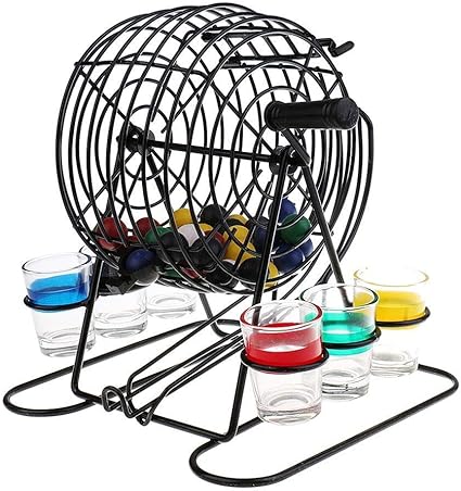 Bingo Game Set Met Kooi Drinken Spel Bingo Grappig Drinkspel Voor Thuis Entertaining Bar Party Amazon Nl