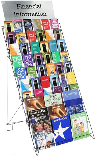 Amazon Com Displays2go Wire Display Rack For Books Magazines And