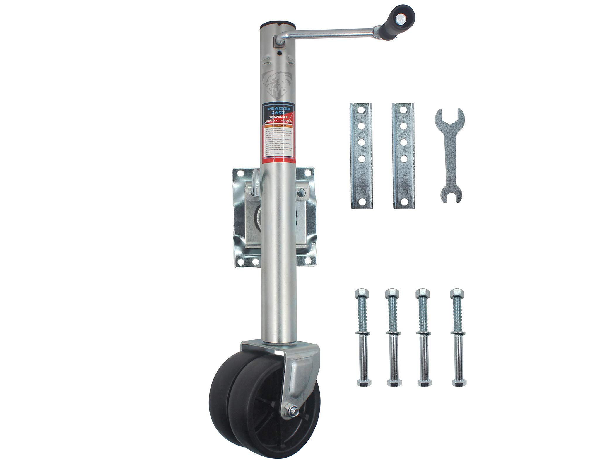 Buy TYT 1500lbs Swivel Trailer Jack, Boat Jack with 6Inch Dual Wheels