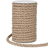 Tenn Well 8mm Jute Rope, 50 Feet Heavy Duty and