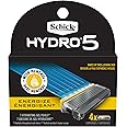 Schick Hydro 5 Sense Energize Razor Refills for Men, Pack of 4