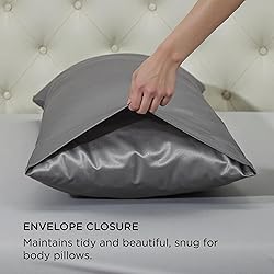 Bedsure Body Pillow Cover 20x54 Inches - Dark Grey