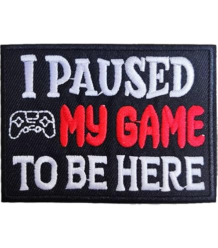 Video Game Controller Iron-On/Sew-On Embroidered Patch For Jackets/Backpacks/Hats, 5 X 3.46 In, (1 Pc) - By Mr. Patches
