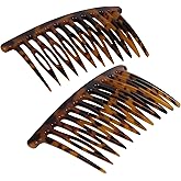 2 - Pack French Side Comb: Ideal Hair Combs for Women Accessories with Gentle Touch