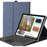 Protective Case for Surface Pro 7/Pro 6/Pro 5/Pro 4 Tablet,Surface12.3 Inch Case, Compatible with Type Cover Keyboard, Business Cover with Pen Holder,Blue