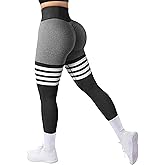 A AGROSTE Seamless Workout Leggings for Women Scrunch Butt Lifting Leggings Booty High Waisted Yoga Pants