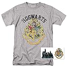 Harry Potter Retro Hogwarts Logo T Shirt & Exclusive Stickers