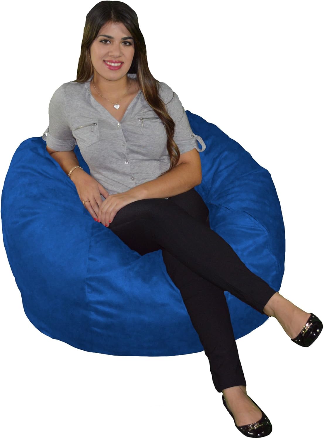 Bean Bag Chair 4' with 20 Cubic Feet of Premium Foam Inside