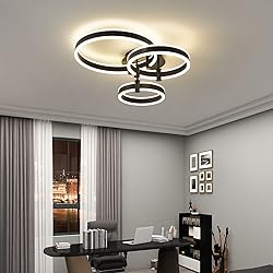 Modern LED Ceiling Light Black 85W Ultra Bright