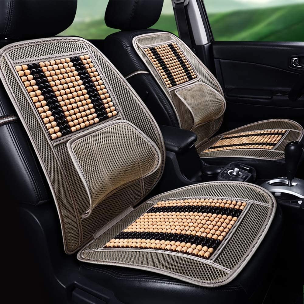 Lumbar Support Cushion for Car, Back Support Cushions for Driving, Car Seat Lumbar Support, Beads Massage Comfort Breathable Back Support for Office Home Chair
