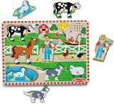 Melissa & Doug Old MacDonald’s Farm Wooden Animal Sound Puzzle for Toddlers 2+ view 5