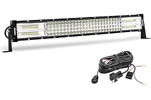 OEDRO LED Light Bar Curved Quad-Row 22Inch 520W Spot Flood Combo Led Lights Work Lights Fog Driving Light Off Road Light with Wiring Harness Fit for Pickup Jeep SUV 4WD 4X4 ATV UTE TruckTractor