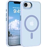 BENTOBEN for iPhone 17e Case/iPhone 16e Case,[Compatible with MagSafe] Slim Translucent Matte Military Grade Shockproof Bumper Men Boys Women Thin Protective Phone Cover for iPhone 17e/16e,Mist Blue