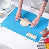 LIMNUO Extra Large Silicone Pastry Mat Non Stick Rolling Dough with Measurements-Non Slip,Reusable Silicone Baking Mat for Ho