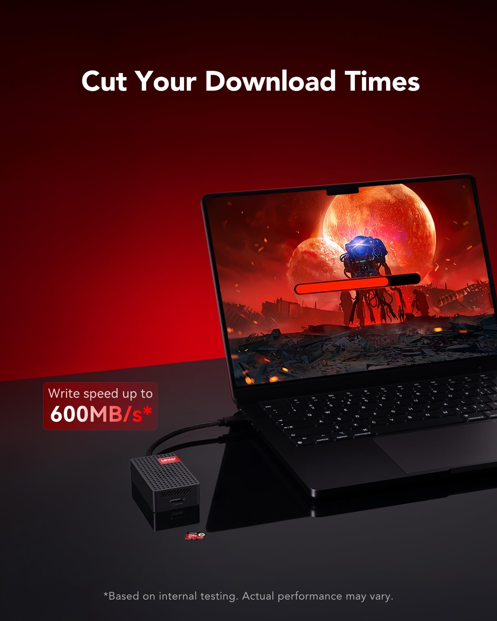 Lexar Play PRO MicroSDXC Express-Karte 512GB, bis zu 900MB/s Lesen, 600MB/s Schreiben, spieloptimiert, A2, 4K, Hochgeschwindigkeits-Speicherkarte für Handheld-Konsolen, Switch, tragbare Gaming-Geräte 4