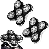 2 Pack Balder Pro Replacement Heads for Remington XR7000 Shaver,Balder Pro Head Shaver XR1500,XR1501 Replacement Blades,5 Dual Track Precision Blades for Bald Men,with 2PCS Cleaning Brushes