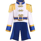AWIBMK Kids Prince Charming Costume Boys Circus Soldier Royal Guard Pirate Halloween Christmas Cosplay Dress up Outfits