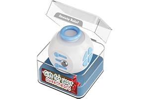 EVNOJY Fidget Toys Fidget Blocks Fidget Pads Stress Fidget Block Twisty Fidget Toy Cube Anxiety Toy Infinite Cube for Adult (Blue)