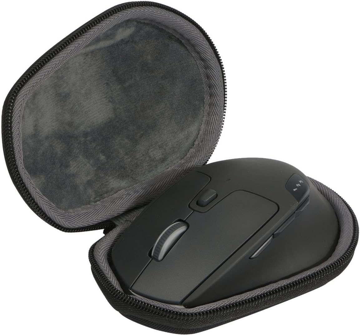 co2CREA Hard Travel Case for Logitech M720 Triathlon Multi-Device Wireless Bluetooth Mouse,Case Only, Black/White, Fits M720 Mouse - Image 3