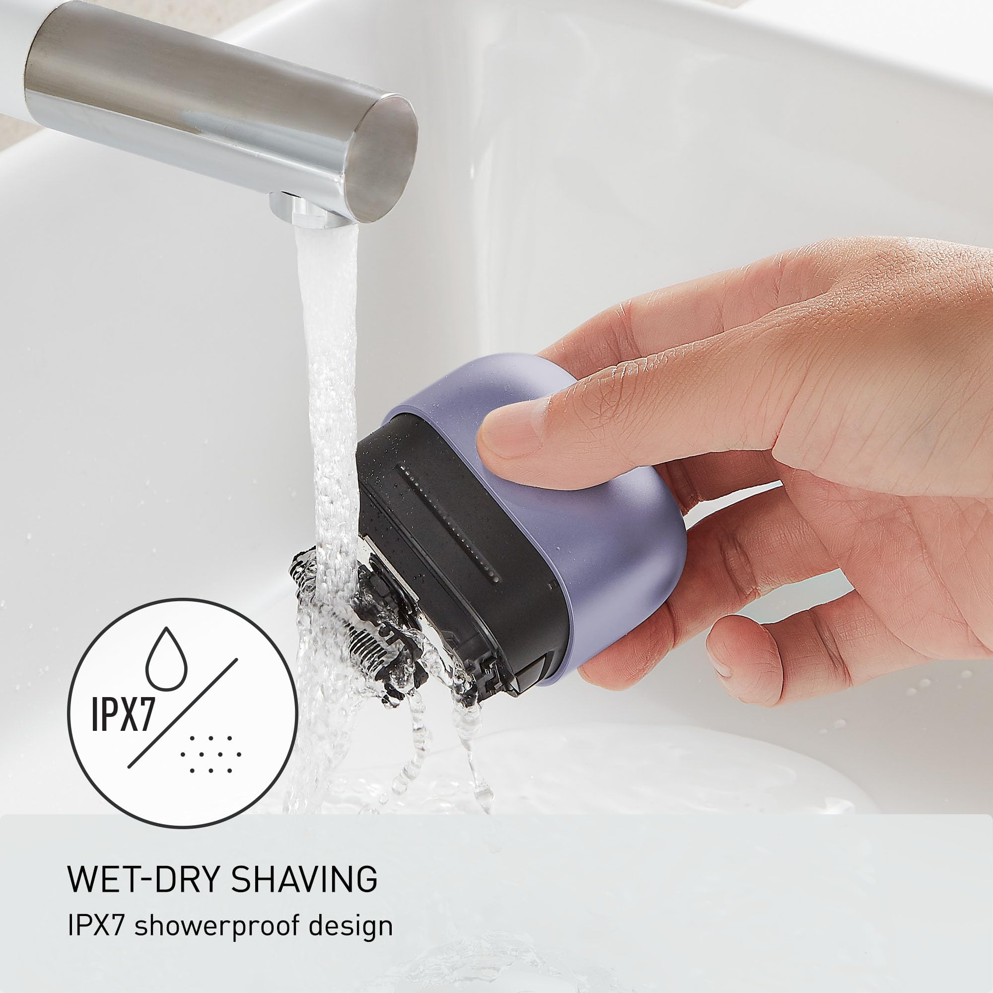 Swipe Razor Handle Mua Swipe Right Compact Shaver, Unisex Electric Razor for Men and Women ...