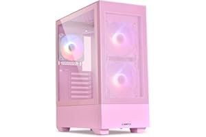 LIAN LI High Airflow ATX PC Chassis, RGB Mesh Gaming Computer Chassis with 3 ARGB PWM Fans Pre-installed, USB Type-C Port, Te