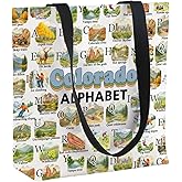 MNIGIU Colorado Alphabet Tote Bag Colorado Lover Gift C-olorado Welcome Gift Trip to C-olorado G-ift For Traveler