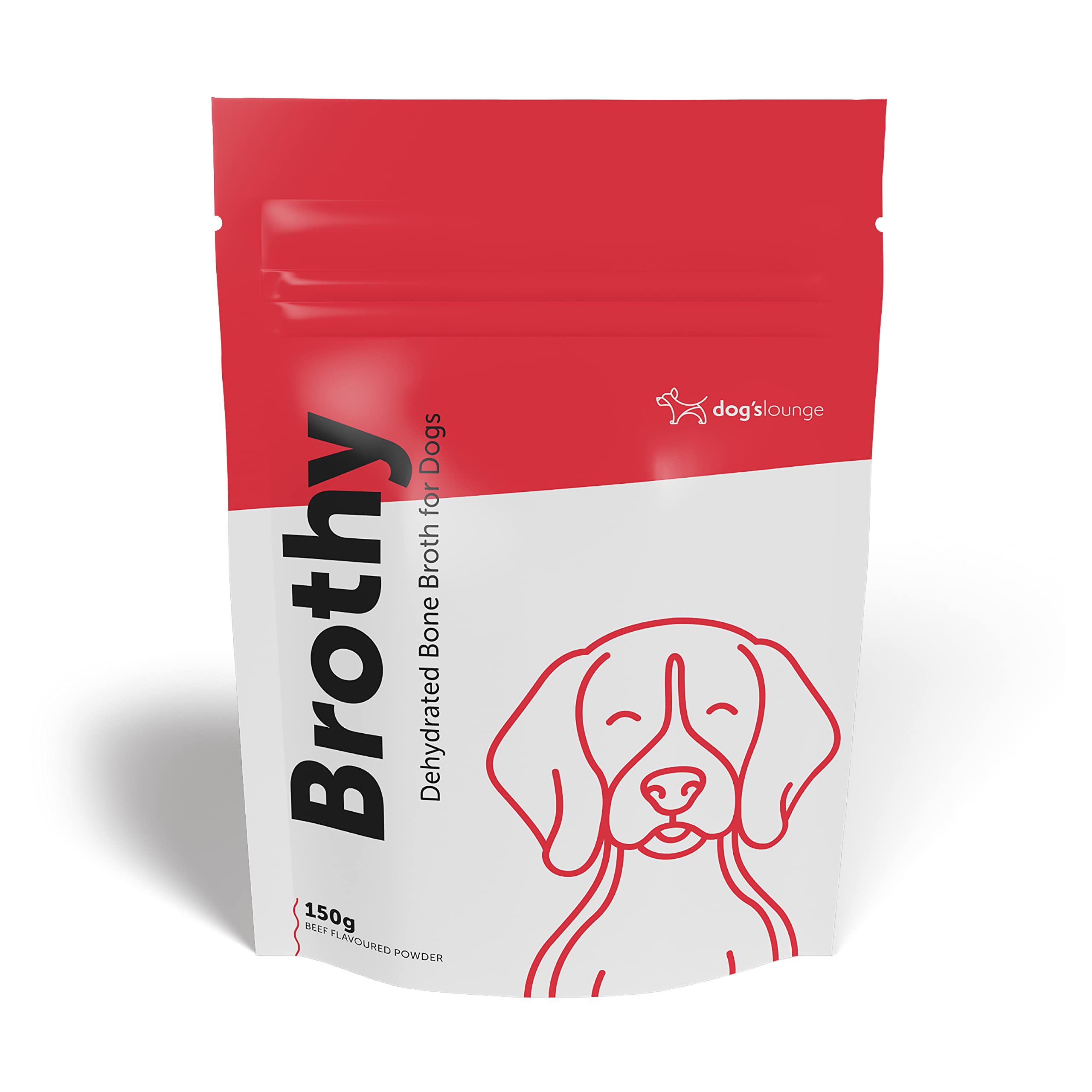 Brothy - Premium Dehydrated Bone Broth for Dogs | Digestive Maintenance, Joint Health & Coat Support | 150g (Beef)