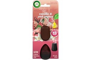 Airwick Essential Mist Fragrance Oil Diffuser Refill, Vanilla & Pink Papaya , Infused With Real Essential Oils (1x20 mL)
