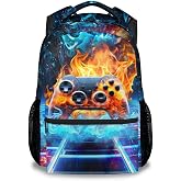 BEOIIBIRD School Backpack for Boys - Gamer Backpack for Kids Ages 8-10, 17 Inch Gaming Bookbag Back to School Supplies Gifts for Preschool Kindergarten