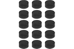 15Pcs Yootones Guitar Effect Footswitch Topper,Foot Nail Cap Pedal Topper Compatible with Protection Cap Make Effect Footboard More Efficient Anti-Slip Surface (Black)
