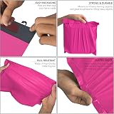 YUNJU 60 Mixed Mailing Self-Seal Bags 6x9 to 12x16 Pink Mixed Sizes view 9