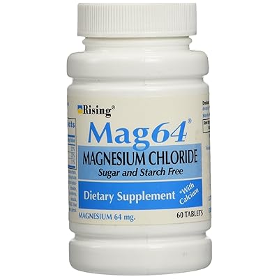 Wonder Laboratories 60 Count, Rising Mag64 Magnesium Chloride with Calcium Tablets