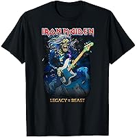 Amazon.com: Iron Maiden - Eddie & The Devil T-Shirt