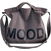 Canvas Tote Bag,Crossbody Shoulder Tote Bag for Women and Men Zipper Messenger Bag Travel Shoulder Bags Handbags