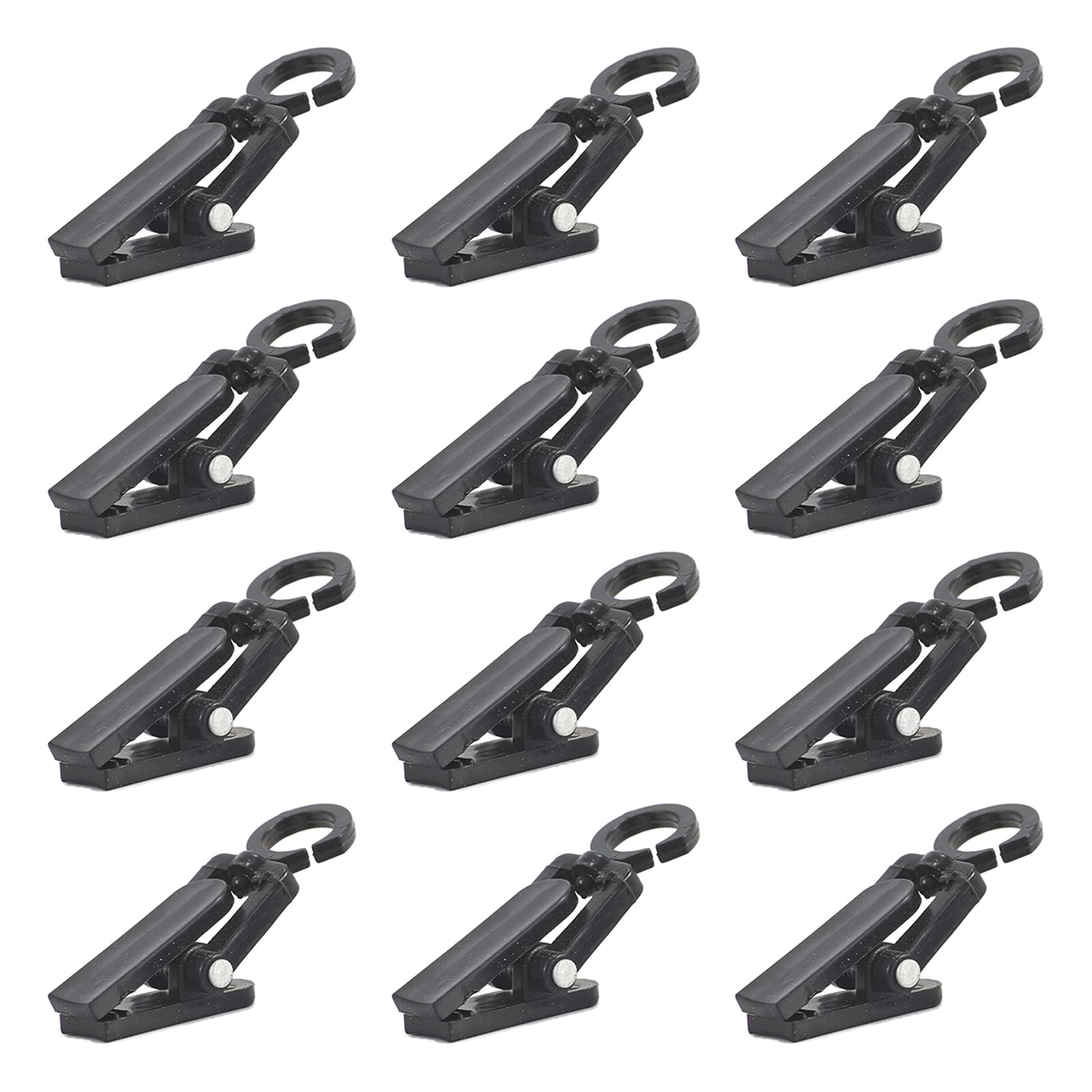 40 Pcs Plastic Windproof Clips Party Wire Light Clips Drying Fixing Clips for Outdoor Camping, Awning, Photos, Art Craft Display