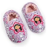 DREAMWORKS GABBY'S DOLLHOUSE Girls Pink & Purple Slip On Loafer Slippers | Indoor Comfort House Shoes | Gabby's Merch
