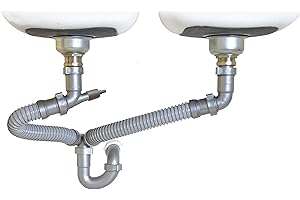 COFLEX Snappy Trap 1 1/2" All-In-One-Drain Kit for Double Bowl Kitchen Sinks