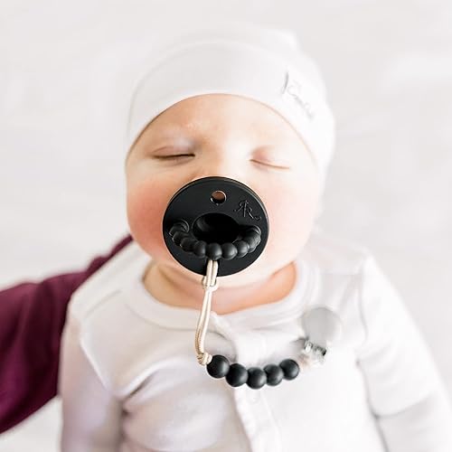 Ryan Rose Cutie PAT Pacifier Teether (Stage 1, Black) in Oman