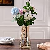 Vzmiza Amber Glass Vase Premium Quality Modern Rustic Decor view 6