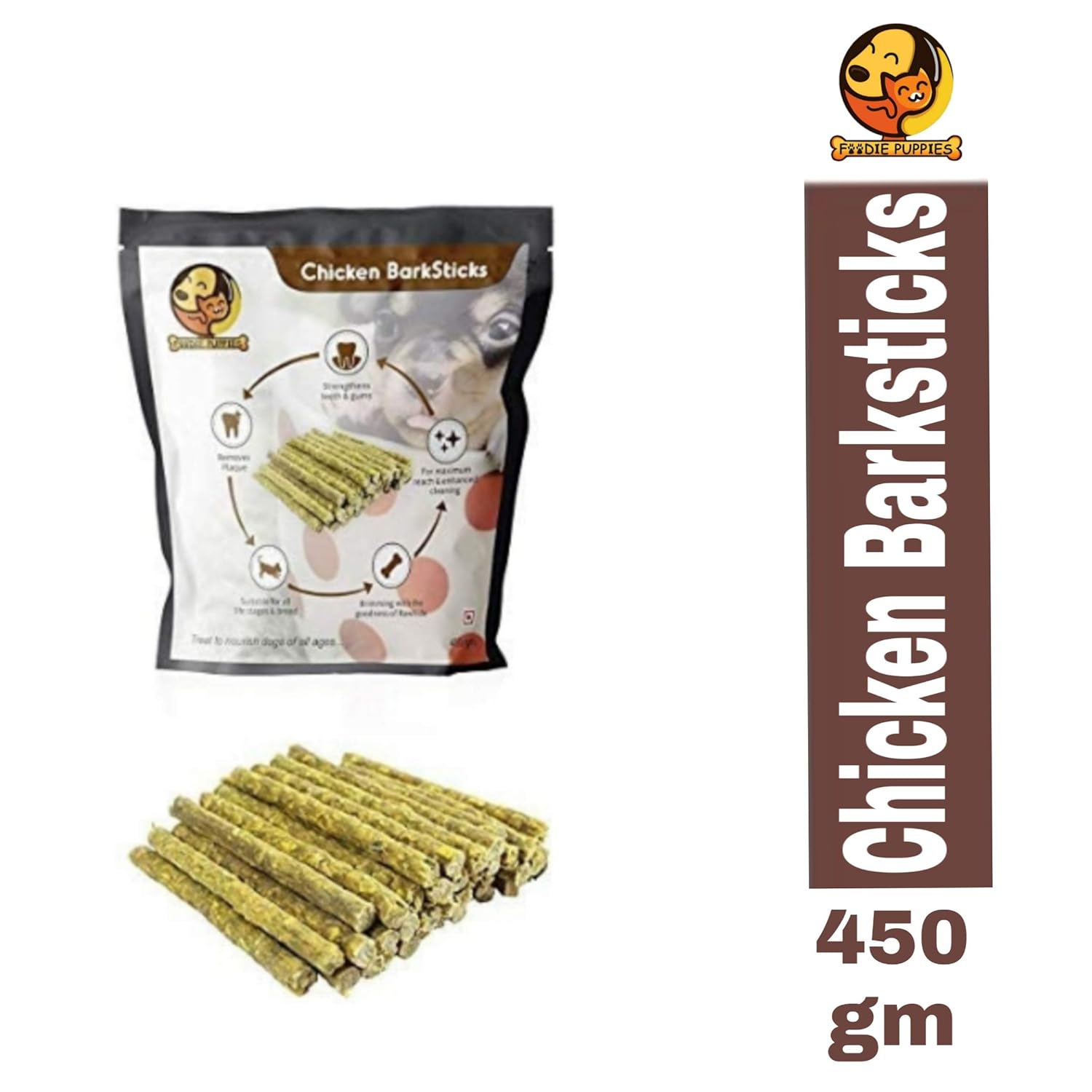 Buy Foodie Puppies Munchy BarkSticks Chewing Sticks Treats for Puppies