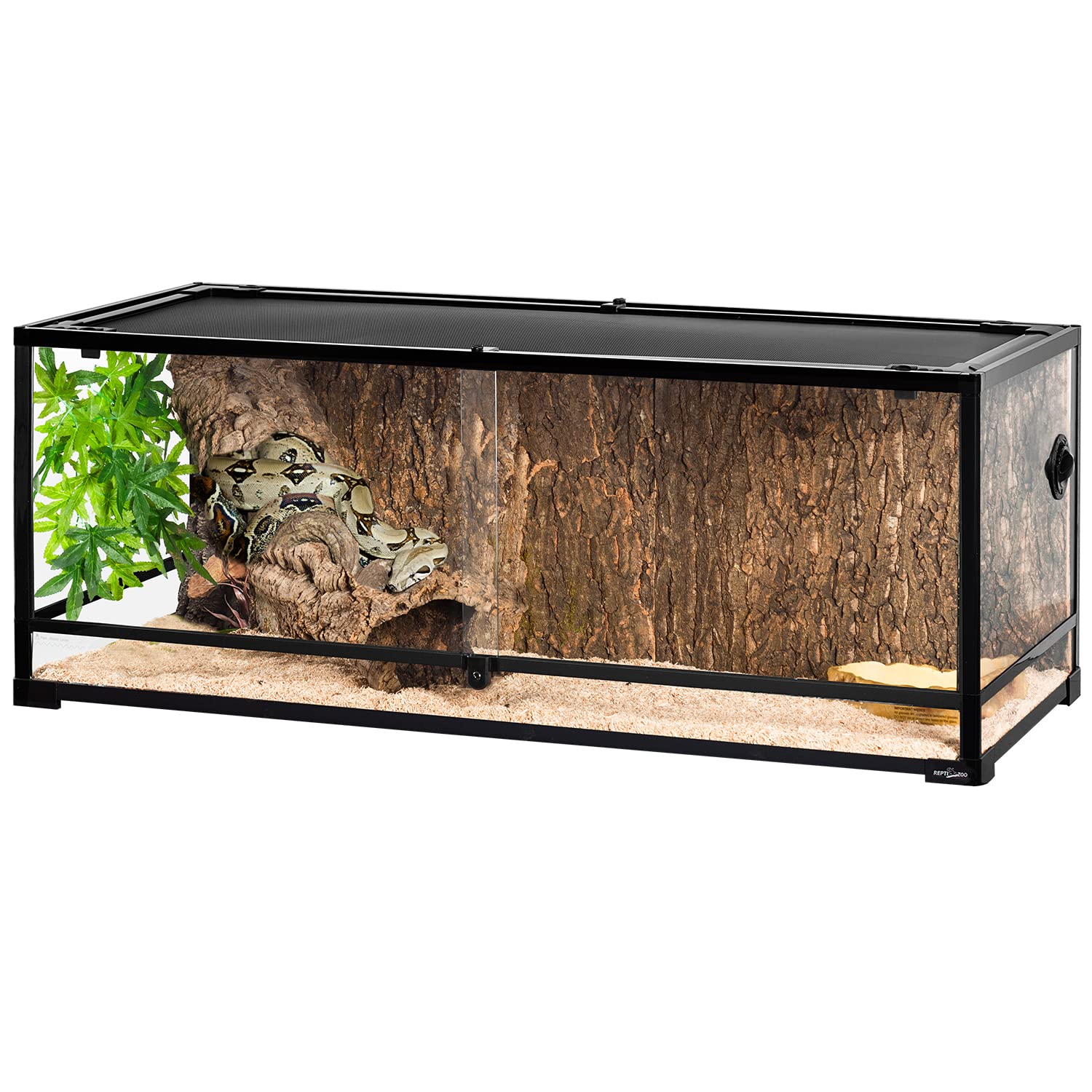 View 1 of ***************FOR PARTS ONLY- MISSING PARTS*****************
REPTI ZOO 67 Gallon Reptile Large Terrarium Newly Upgraded All Glass 48" x 18" x 18" Double Hinge Door with Top Ventilation Reptile Terrarium(Knock-Down)