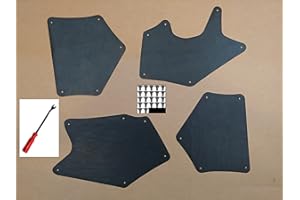 YOTA LINERS Splash Seals for 2007-2024 Tundra & Sequoia Set of Four with Clips & Tool (Fender Liners, Aprons, Shields, Splash Guards, Skirts, Guards, Seals, Splash Seals) U