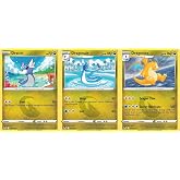 Dragonite 131/195- Silver Tempest - Pokemon Evolution Card Set - Rare 3 Card Lot