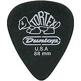 Dunlop Tortex Pitch Black Standard .88mm 2 Pack (24) Bundle