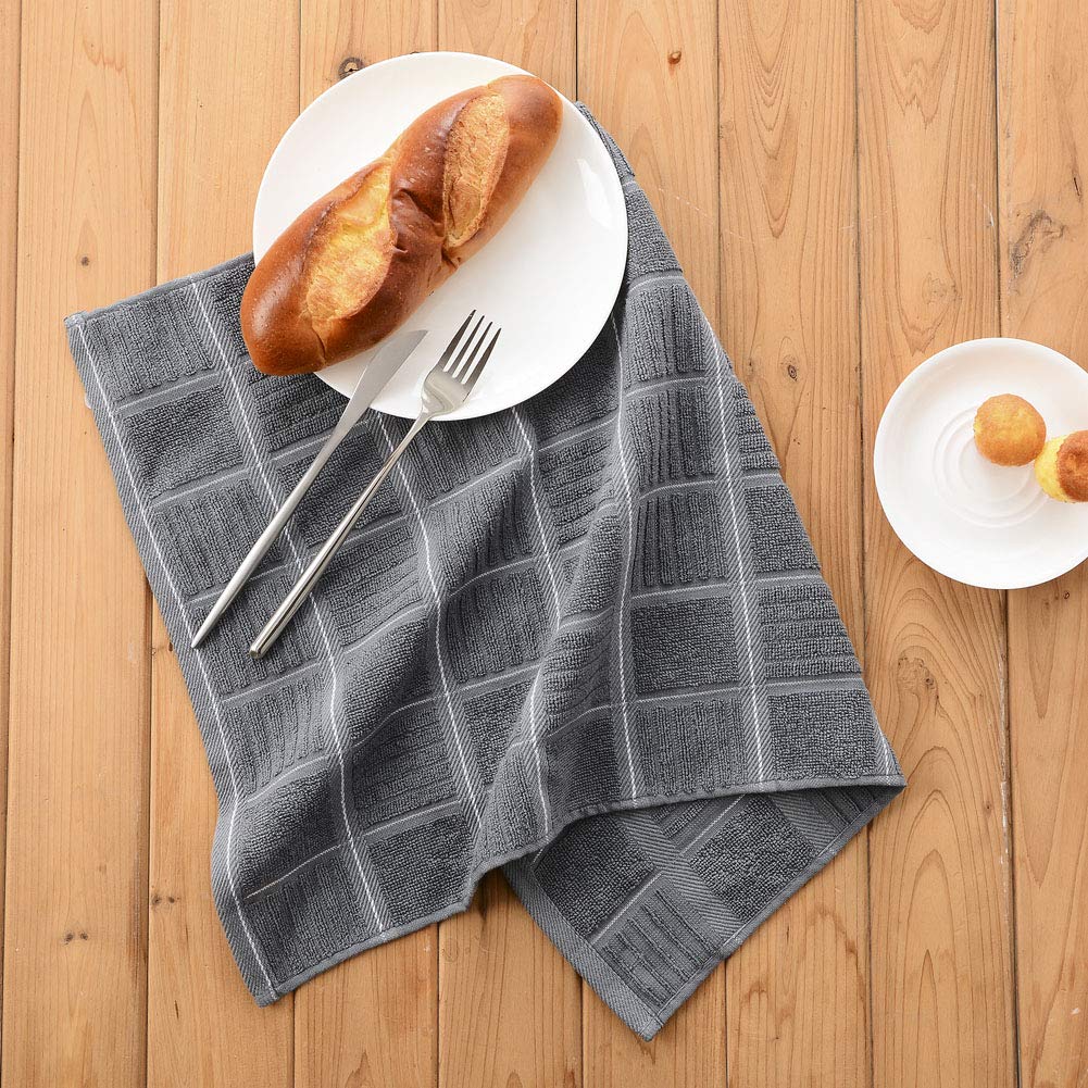 16x26, Set of 3, Navy Anyi Kitchen Dish Towels Heavy Duty Absorbent
