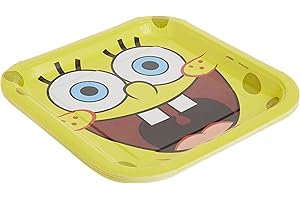 Unique Industries Spongebob Squarepants Paper Party Plates, 8ct (77685)