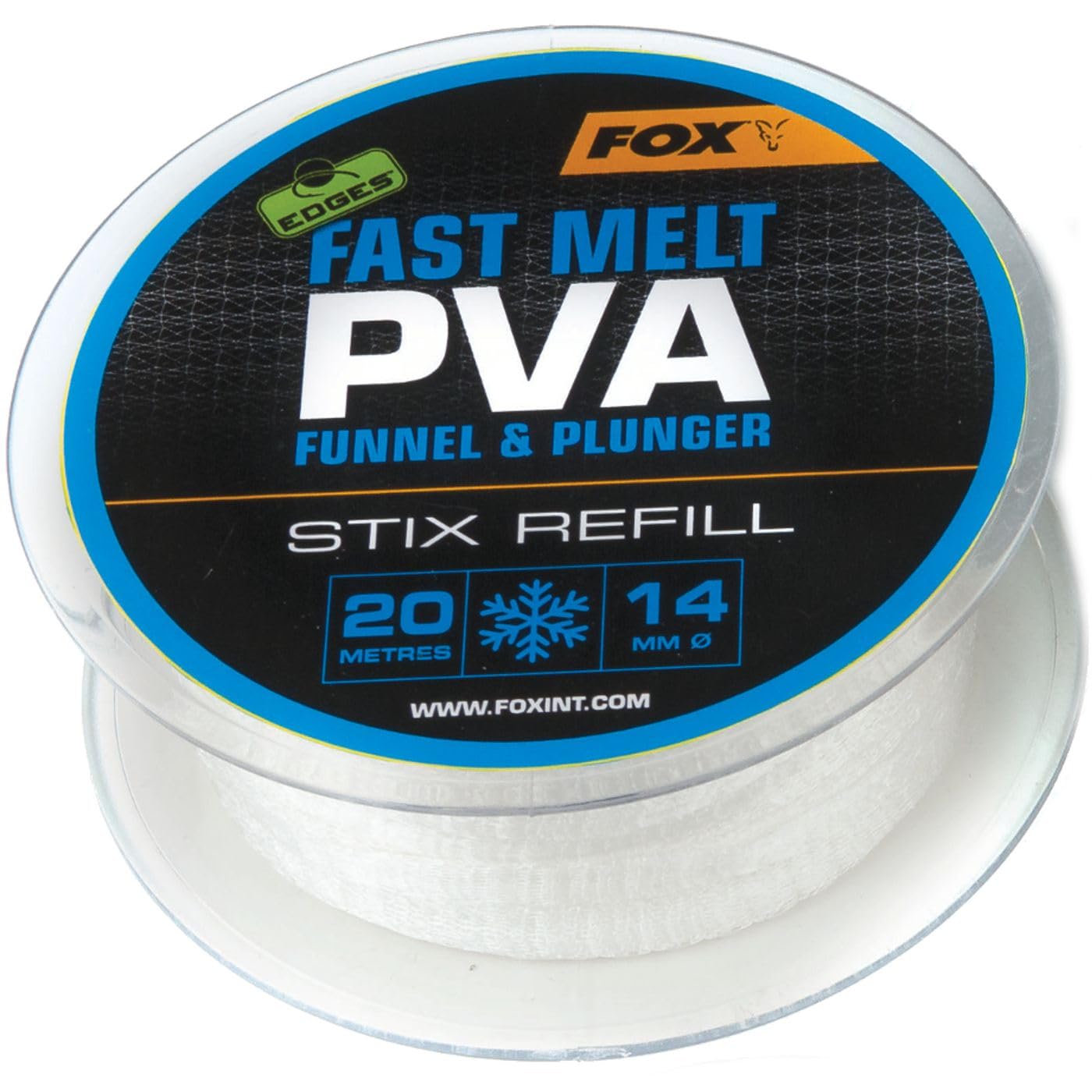 Fox Edges PVA Mesh Refill Fast Melt 20 m - Water Soluble PVA Mesh, Size: 14 mm Stix