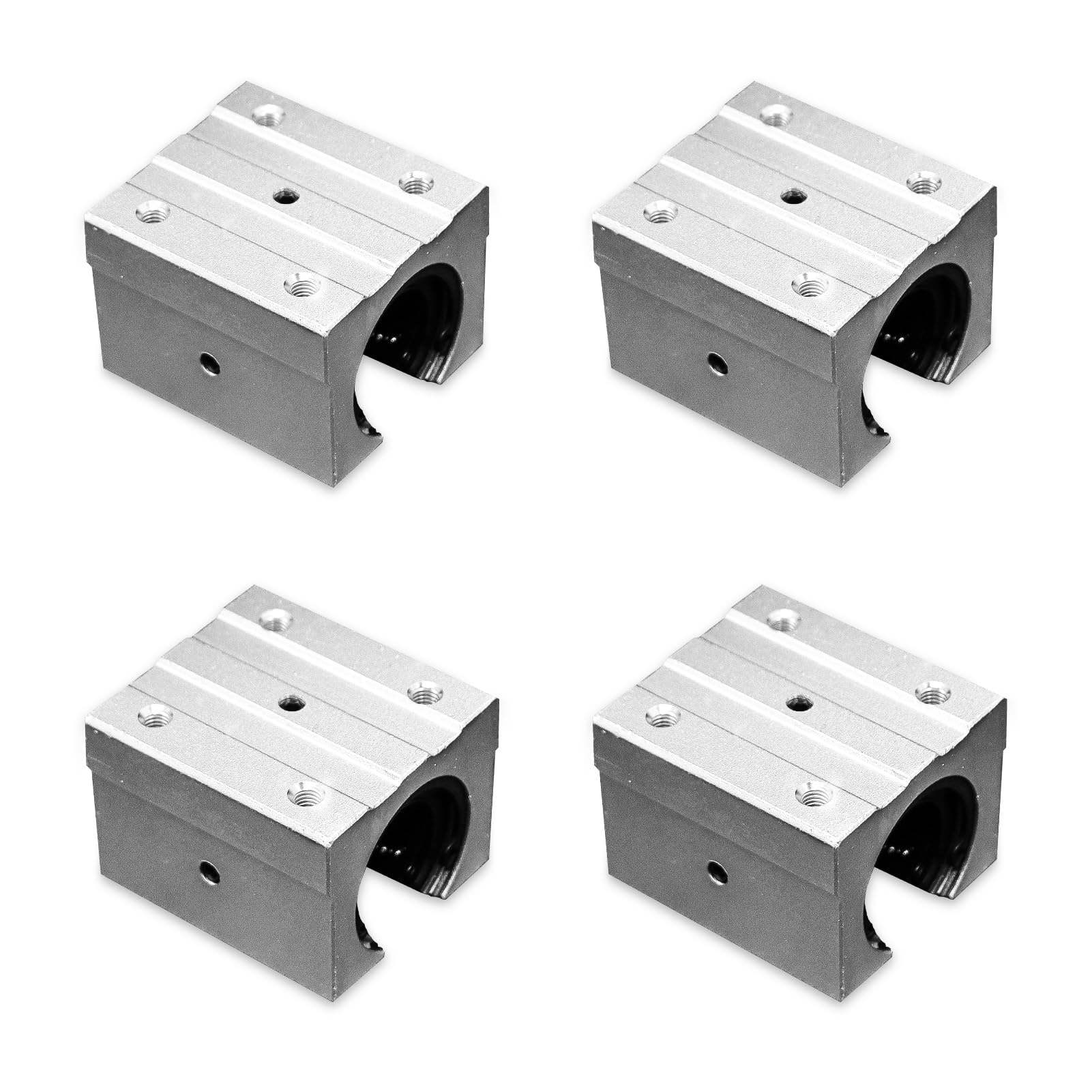 4pcs SBR25UU Aluminum Block 25mm Linear Motion Ball