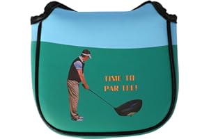KYTAI Golf Putter Cover, Magnetic Closure Mid Mallet Putter Cover, Funny Putter Head Cover, Square Putter Headcover for Odyssey Scotty Cameron