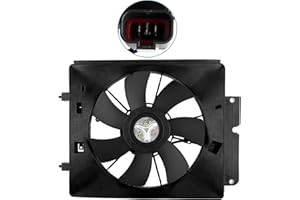 BOXI 620-233 Right/Passenger Side AC A/C Condenser Cooling Fan Assembly Fit for Honda CR-V 2002-2006 Element 2003-2006 Replace 38616-P3G-003 FA70161